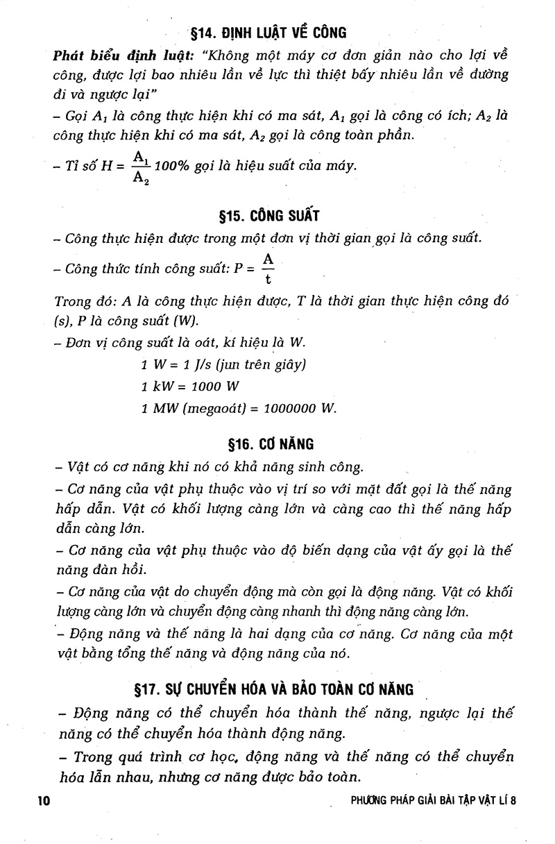 phương pháp giải bài tập vật lý 8 - Ảnh 9