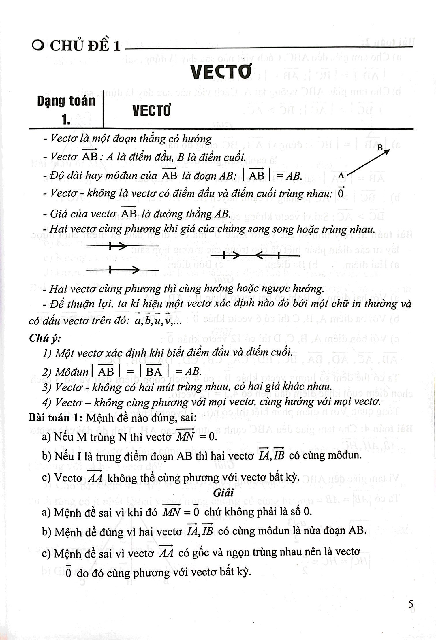 phương pháp giải các chủ đề căn bản hình học 10 (biên soạn theo chương trinh gdpt mới) (dùng chung cho các bộ sgk hiện hành) - Ảnh 4