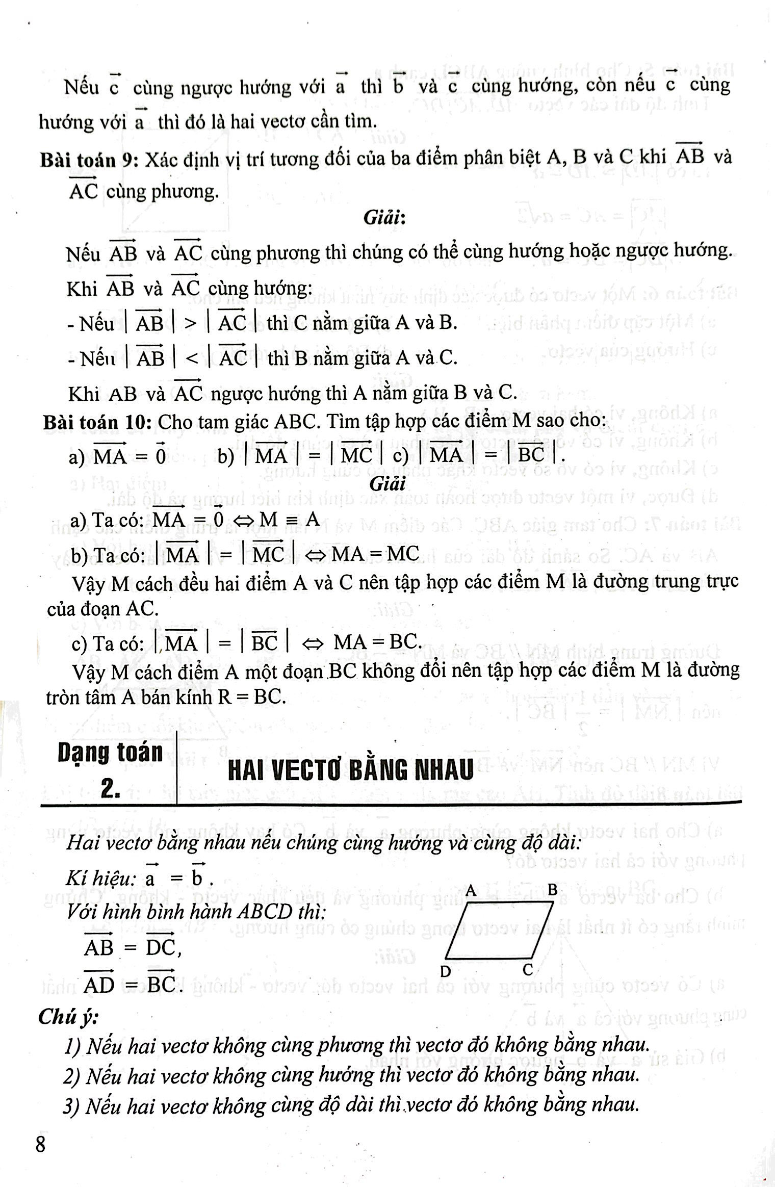 phương pháp giải các chủ đề căn bản hình học 10 (biên soạn theo chương trinh gdpt mới) (dùng chung cho các bộ sgk hiện hành) - Ảnh 7