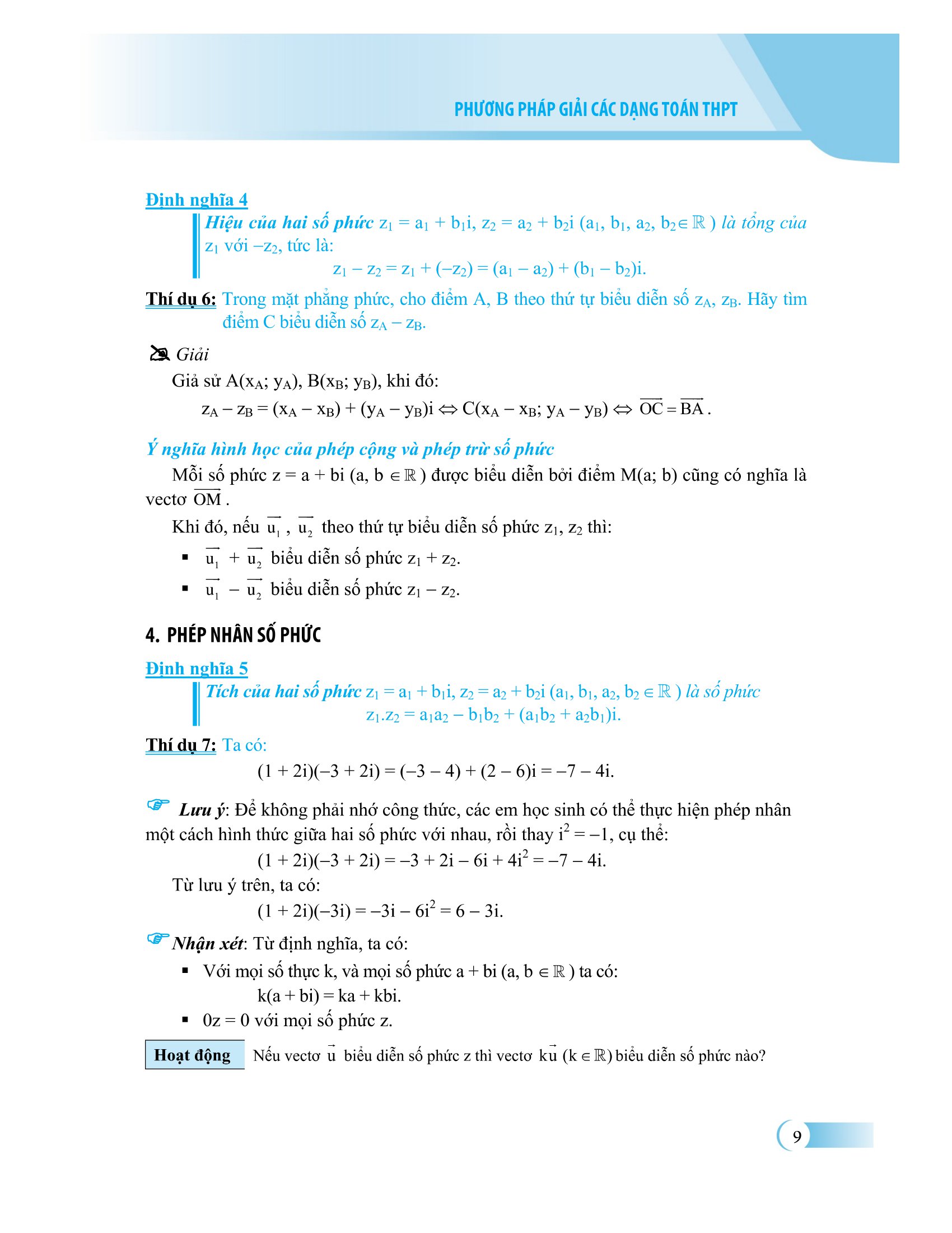 phương pháp giải các dạng toán thpt - số phức - Ảnh 8