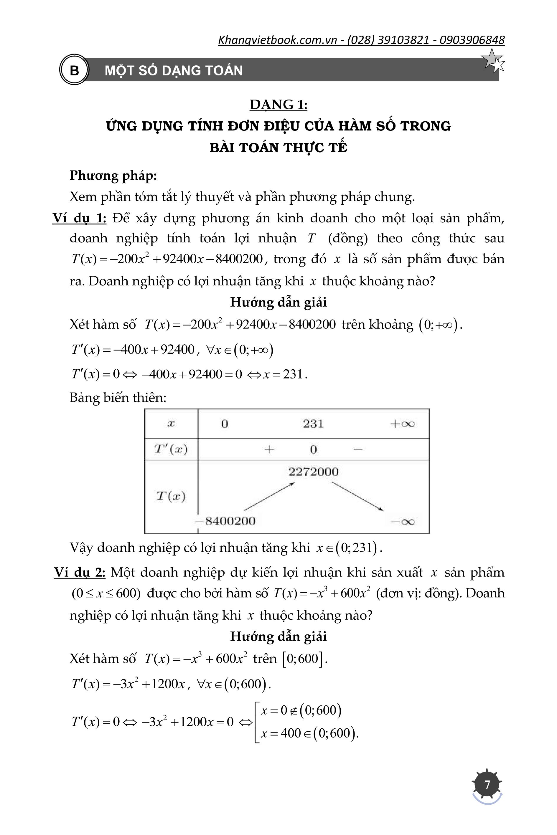 phương pháp giải các dạng toán thực tế 12 - Ảnh 7