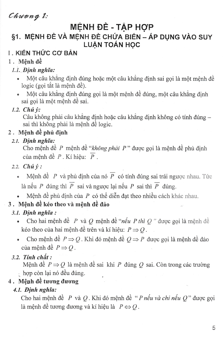 phương pháp giải toán chuyên đề đại số 10 (biên soạn theo chương trình giáo dục phổ thông mới - dùng chung cho các bộ sgk hiện hành) - Ảnh 4
