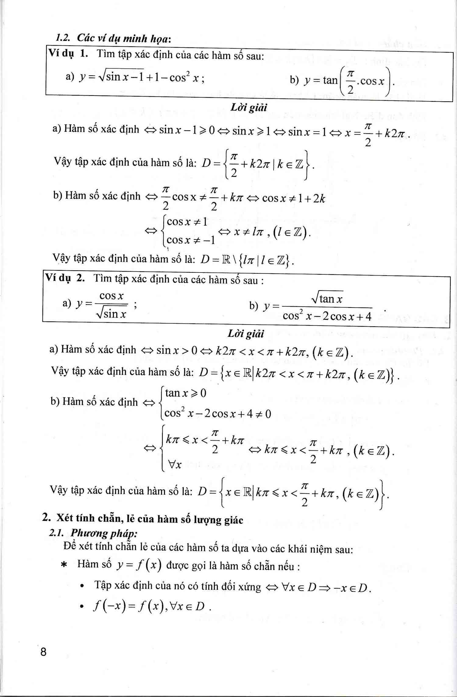 phương pháp giải toán chuyên đề đại số và giải tích 11 (dùng chung cho các bộ sgk hiện hành) - Ảnh 7