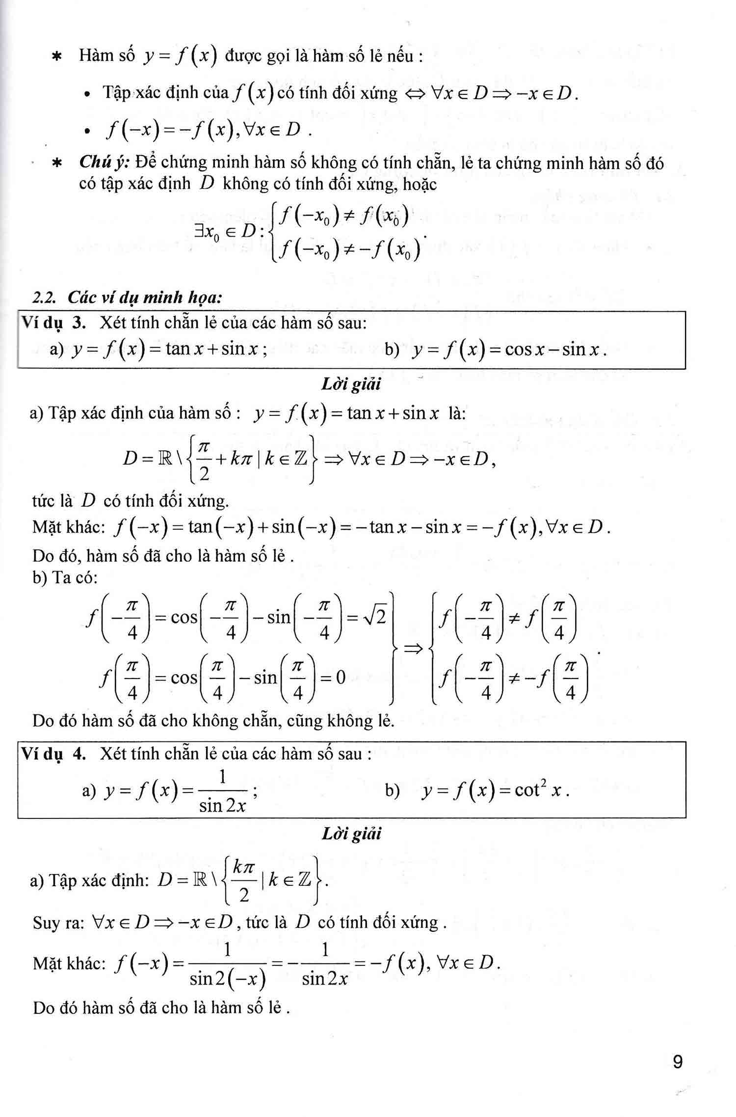 phương pháp giải toán chuyên đề đại số và giải tích 11 (dùng chung cho các bộ sgk hiện hành) - Ảnh 8