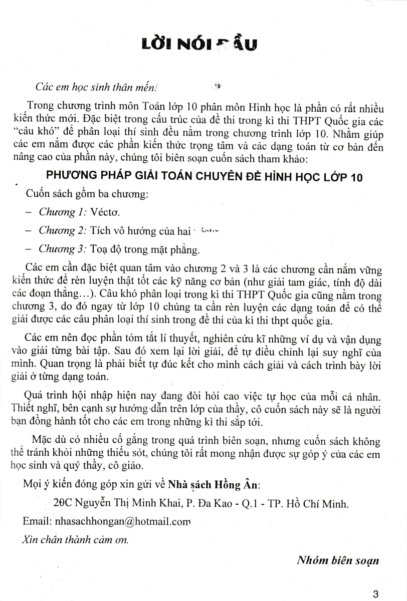phương pháp giải toán chuyên đề hình học lớp 10 (biên soạn theo chương trình giáo dục phổ thông mới - dùng chung cho các bộ sgk hiện hành) - Ảnh 3