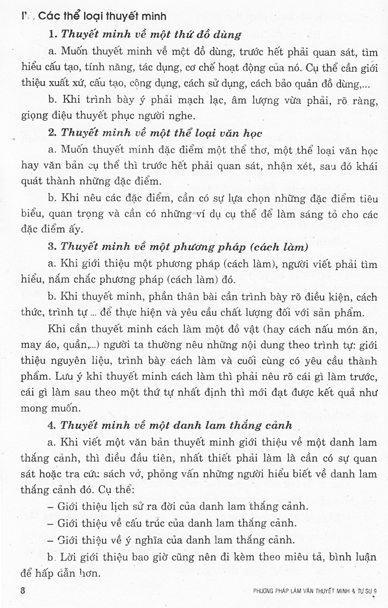 phương pháp làm văn thuyết minh & tự sự 9 - Ảnh 9