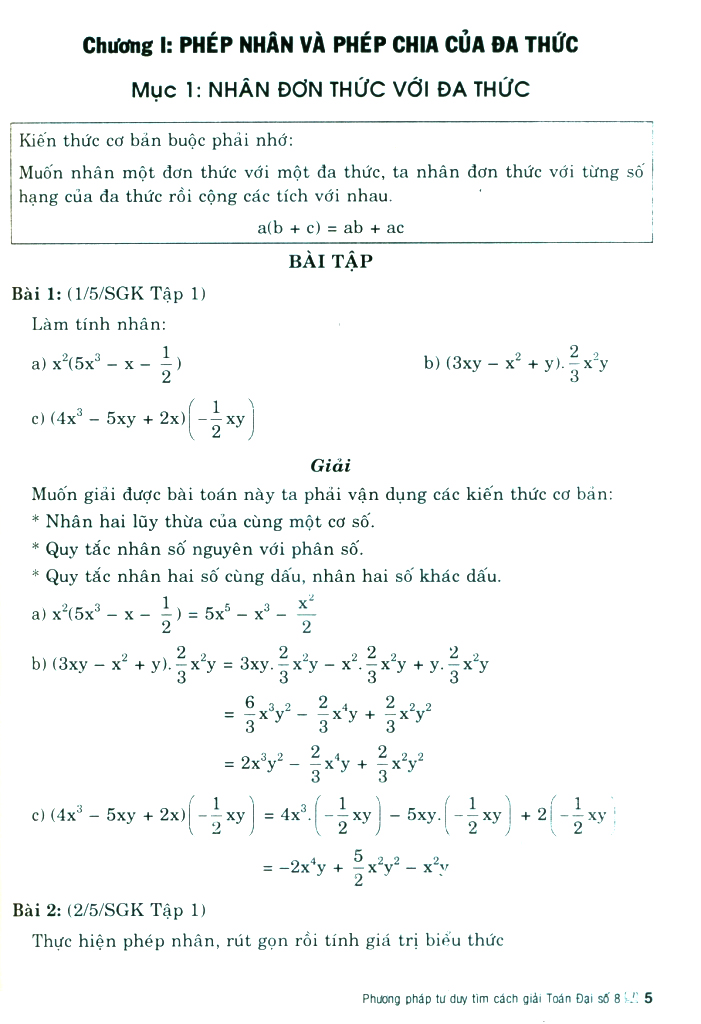 phương pháp tư duy tìm cách giải toán đại số 8 (dùng chung cho các bộ sgk hiện hành) - Ảnh 6