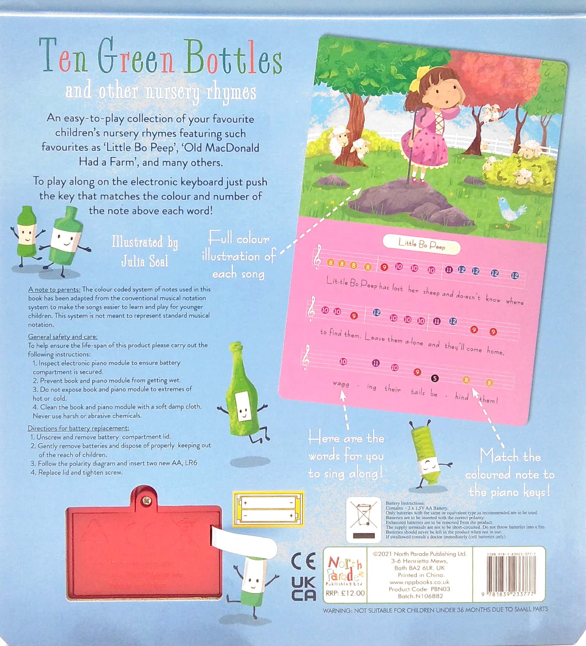 piano book - ten green bottles - Ảnh 6