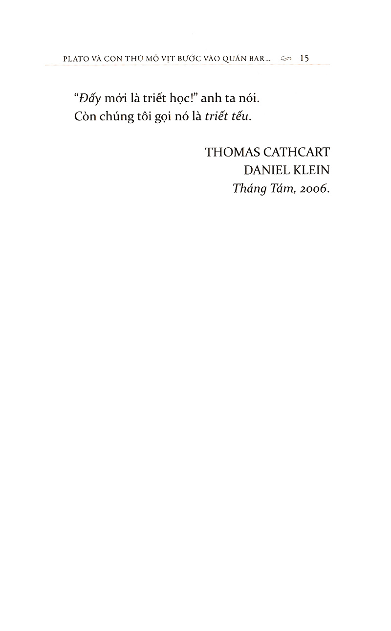 plato và con thú mỏ vịt bước vào quán bar…(tái bản 2018) - Ảnh 11