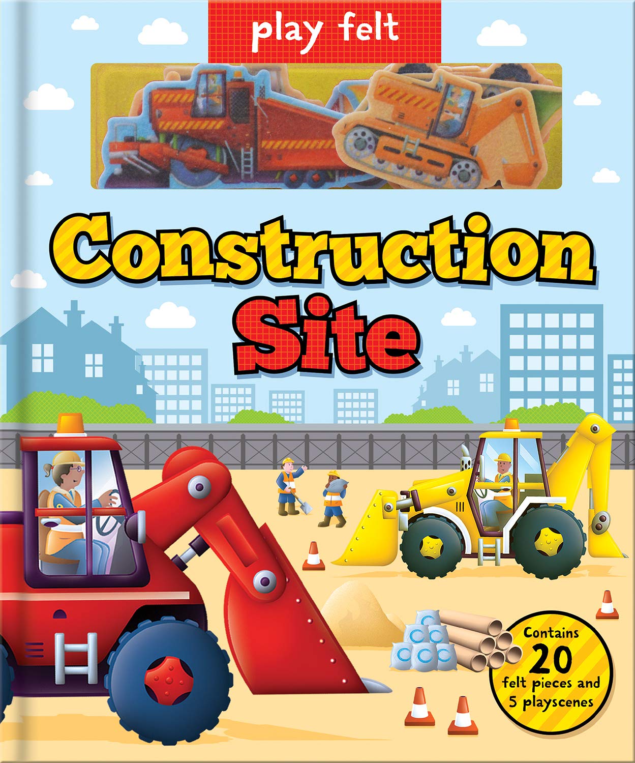play felt - construction site - Ảnh 2