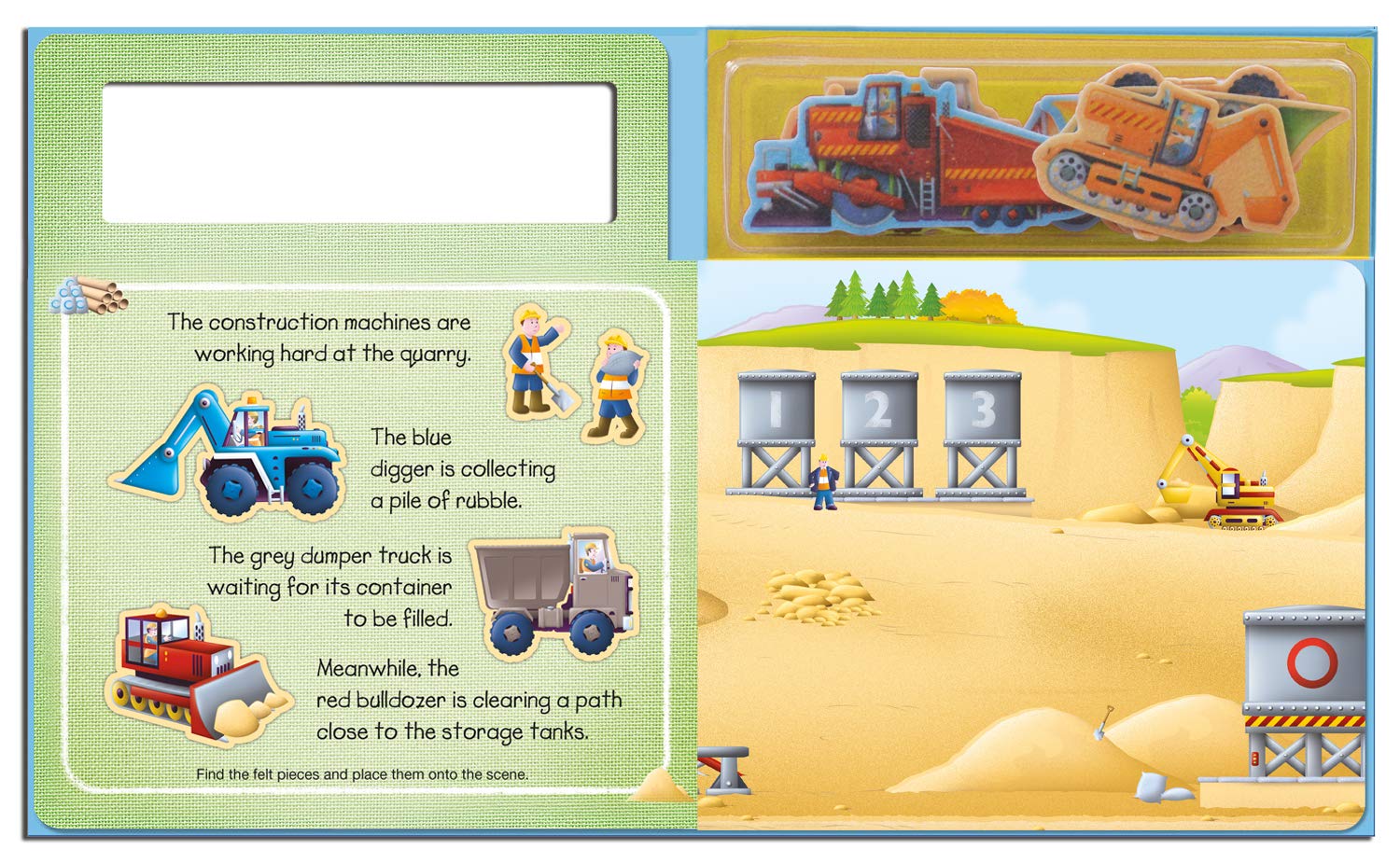 play felt - construction site - Ảnh 4