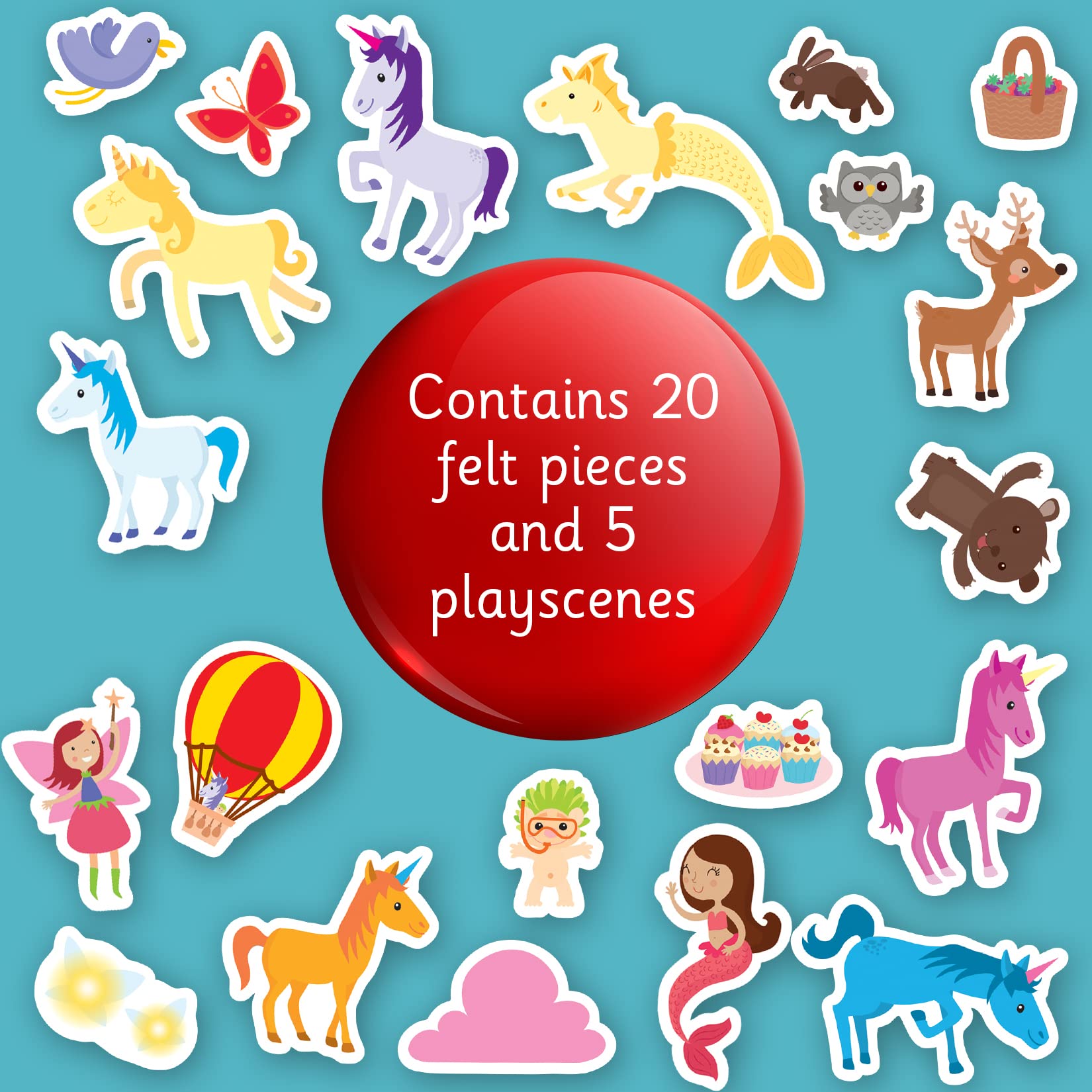 play felt - magical unicorns - Ảnh 4