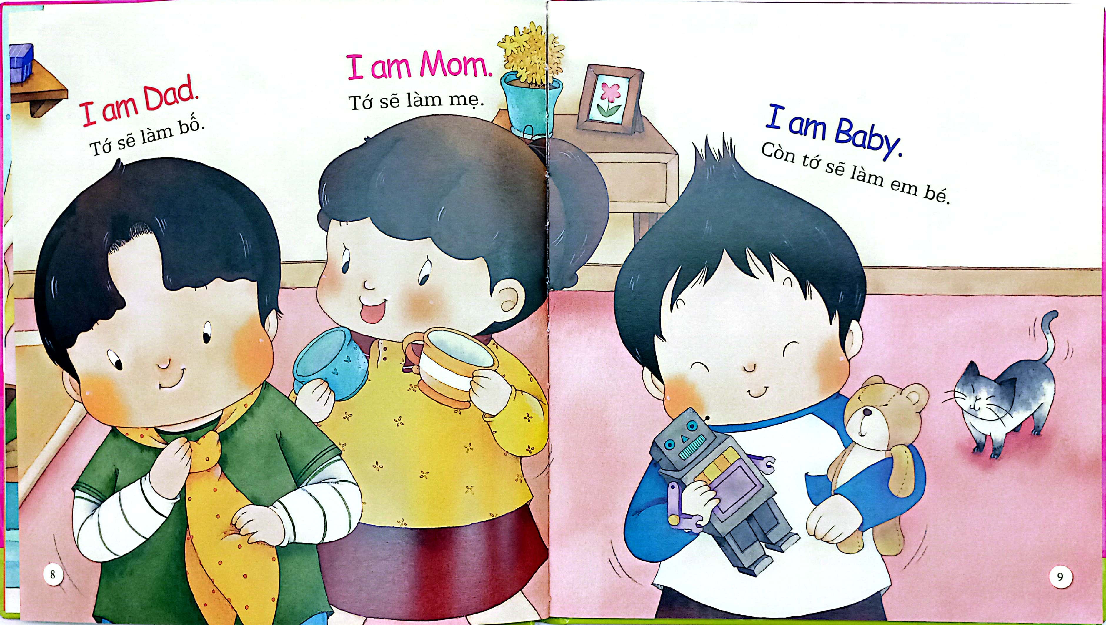 playtime in english - level 1 - let's play house - cùng chơi trò gia đình - Ảnh 5