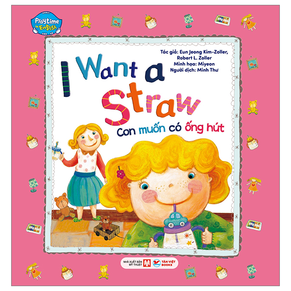 playtime in english - level 2 - i want a straw - con muốn có ống hút - Ảnh 2