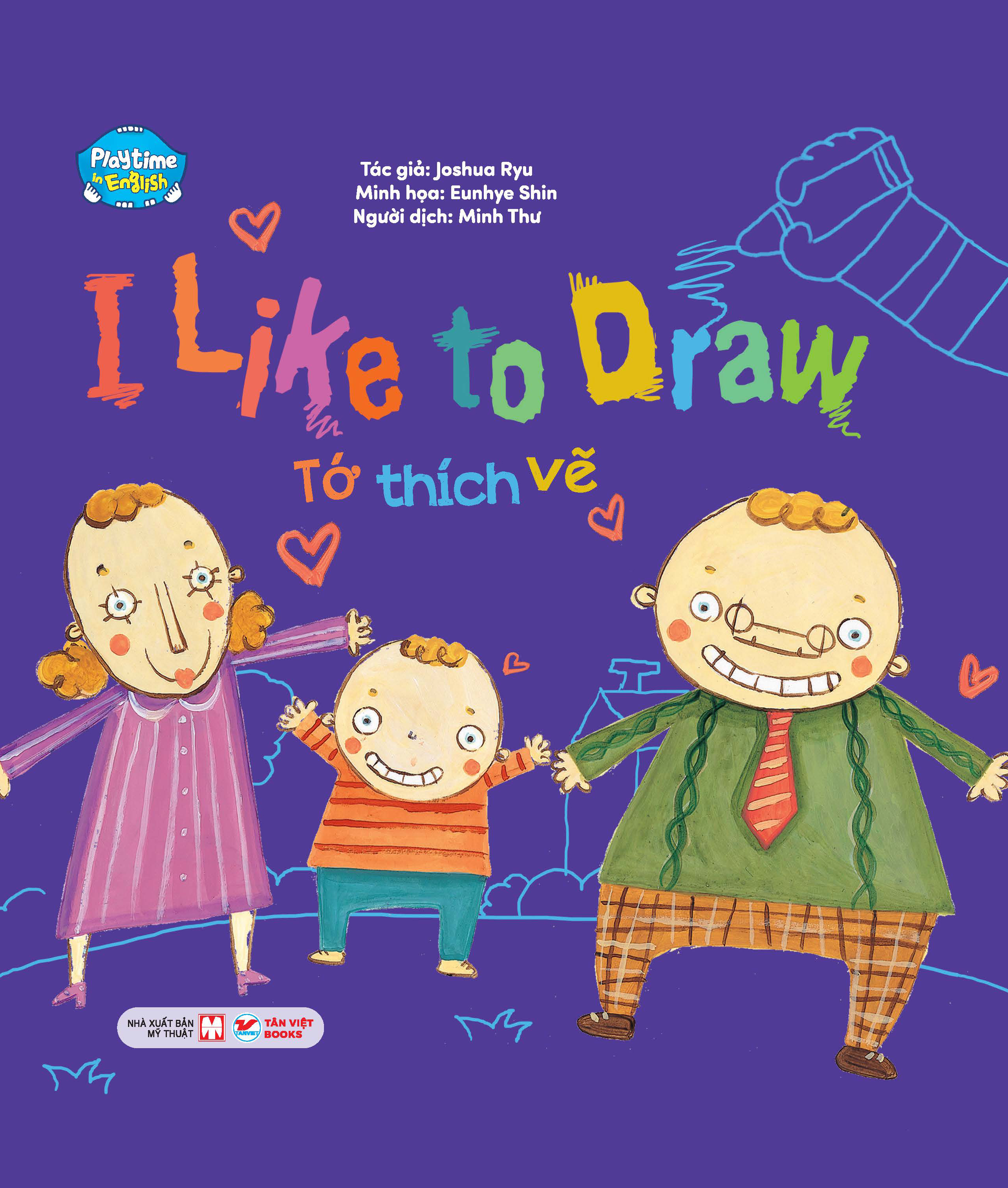 playtime in english - level 3 - i like to draw - tớ thích vẽ - Ảnh 3
