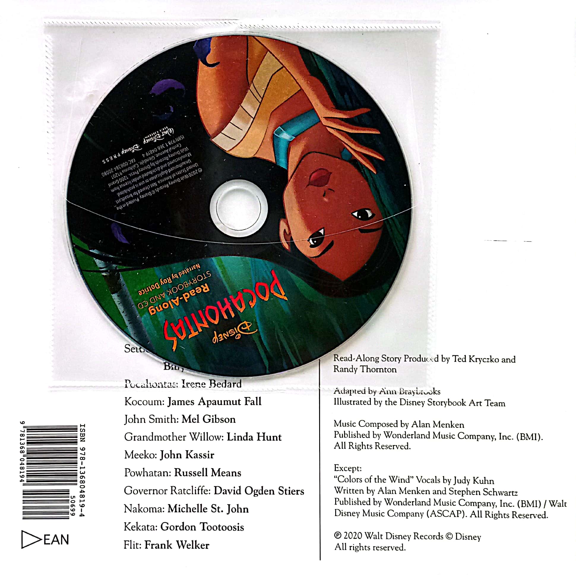 pocahontas read-along storybook and cd - Ảnh 3