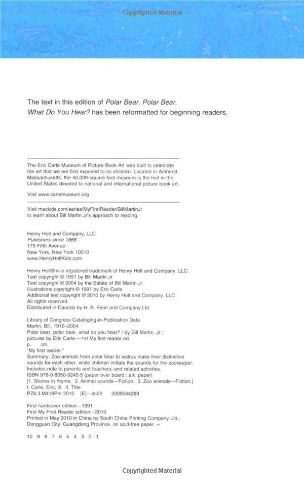 polar bear, polar bear, what do you hear?. by bill martin, jr. - Ảnh 6