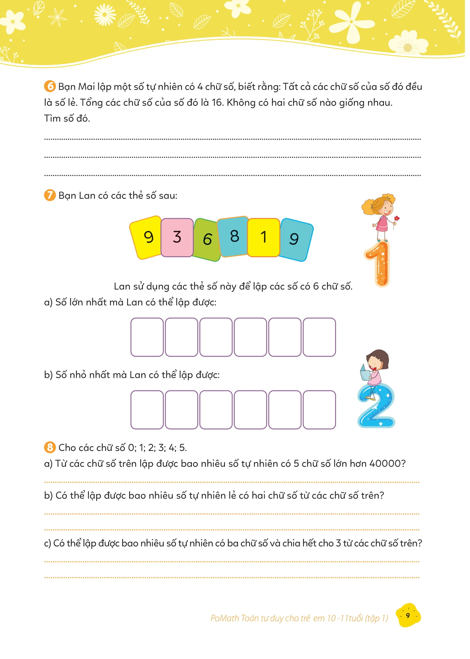 pomath - toán tư duy cho trẻ em - 10-11 tuổi - tập 1 - Ảnh 11