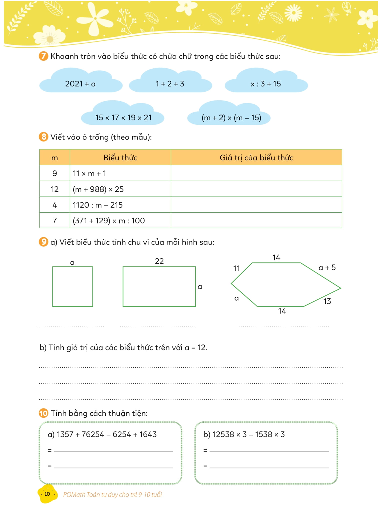 pomath - toán tư duy cho trẻ em 9-10 tuổi - tập 1 - Ảnh 12