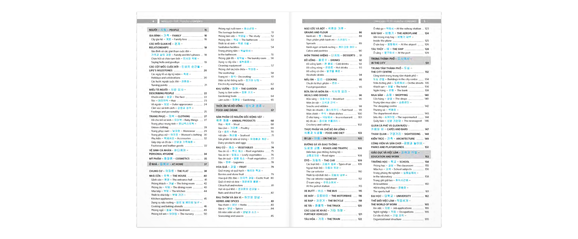 pons general reference - trilingual visual dictionary vietnamese - korean - english - Ảnh 3