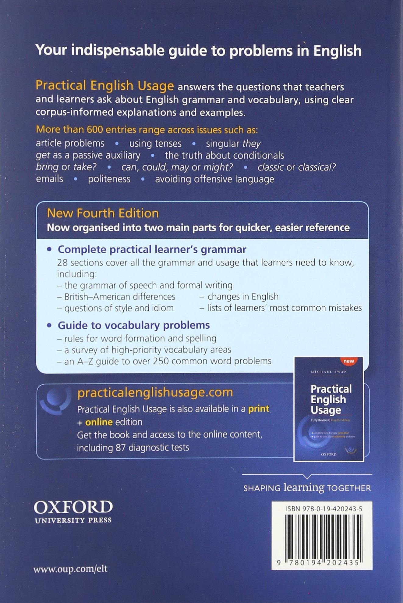 practical english usage, 4th edition: paperback: michael swan's guide to problems in english - Ảnh 3
