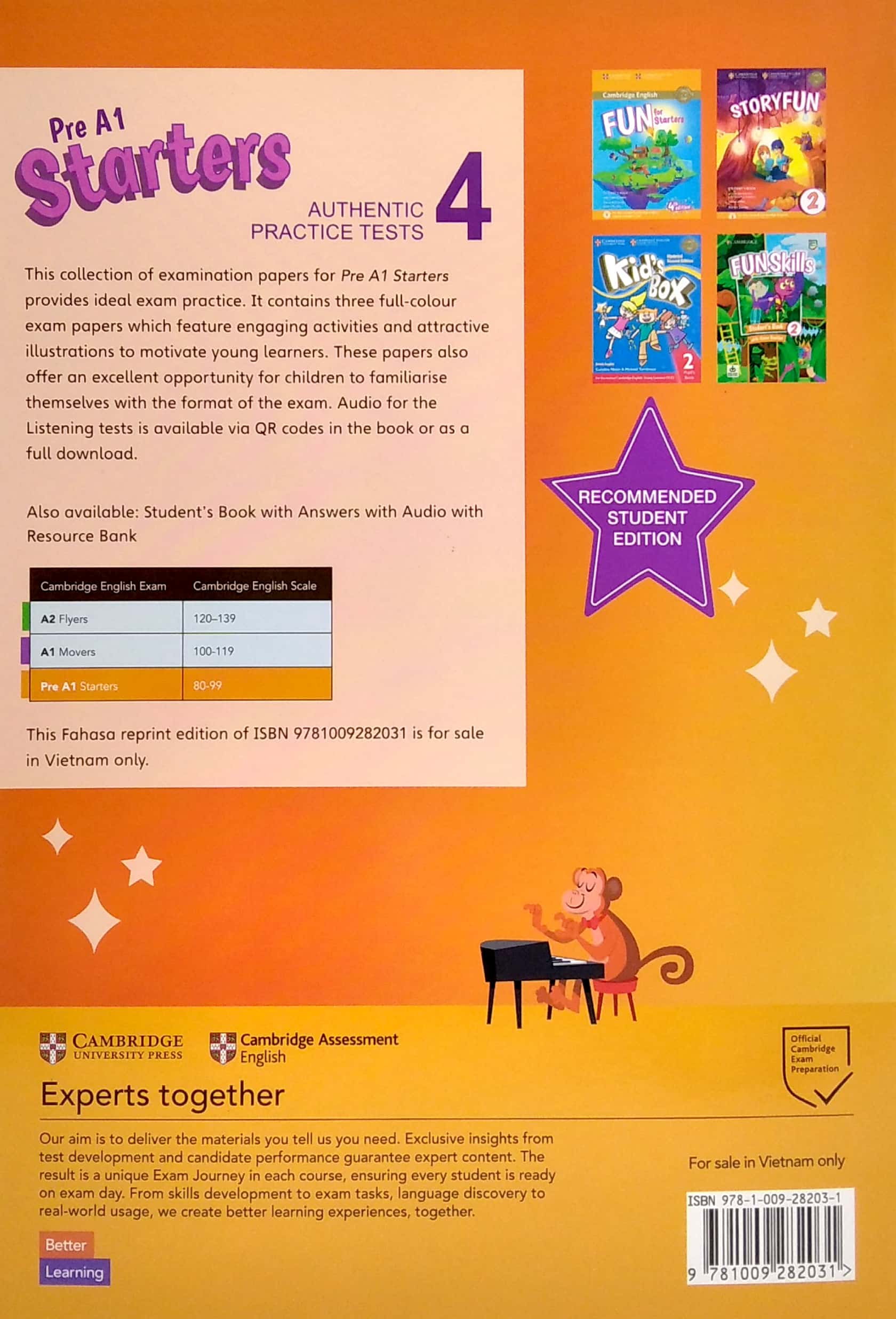 pre a1 starters 4 authentic practice tests: student's book without answers with audio - fahasa reprint edition - Ảnh 6