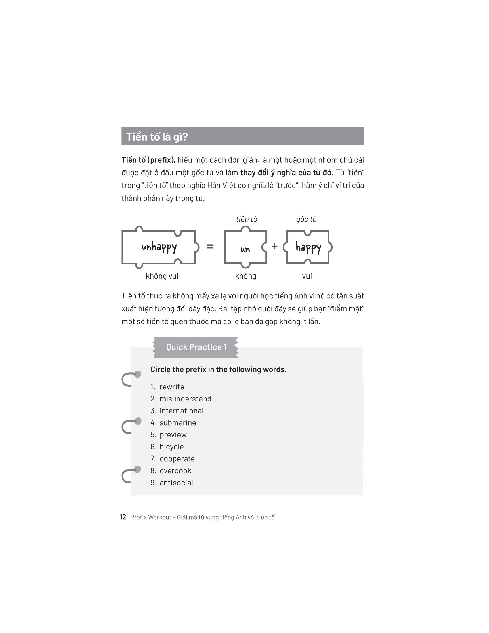 Prefix Workout - Giải Mã Từ Vựng Tiếng Anh Với Tiền Tố - Ảnh 10