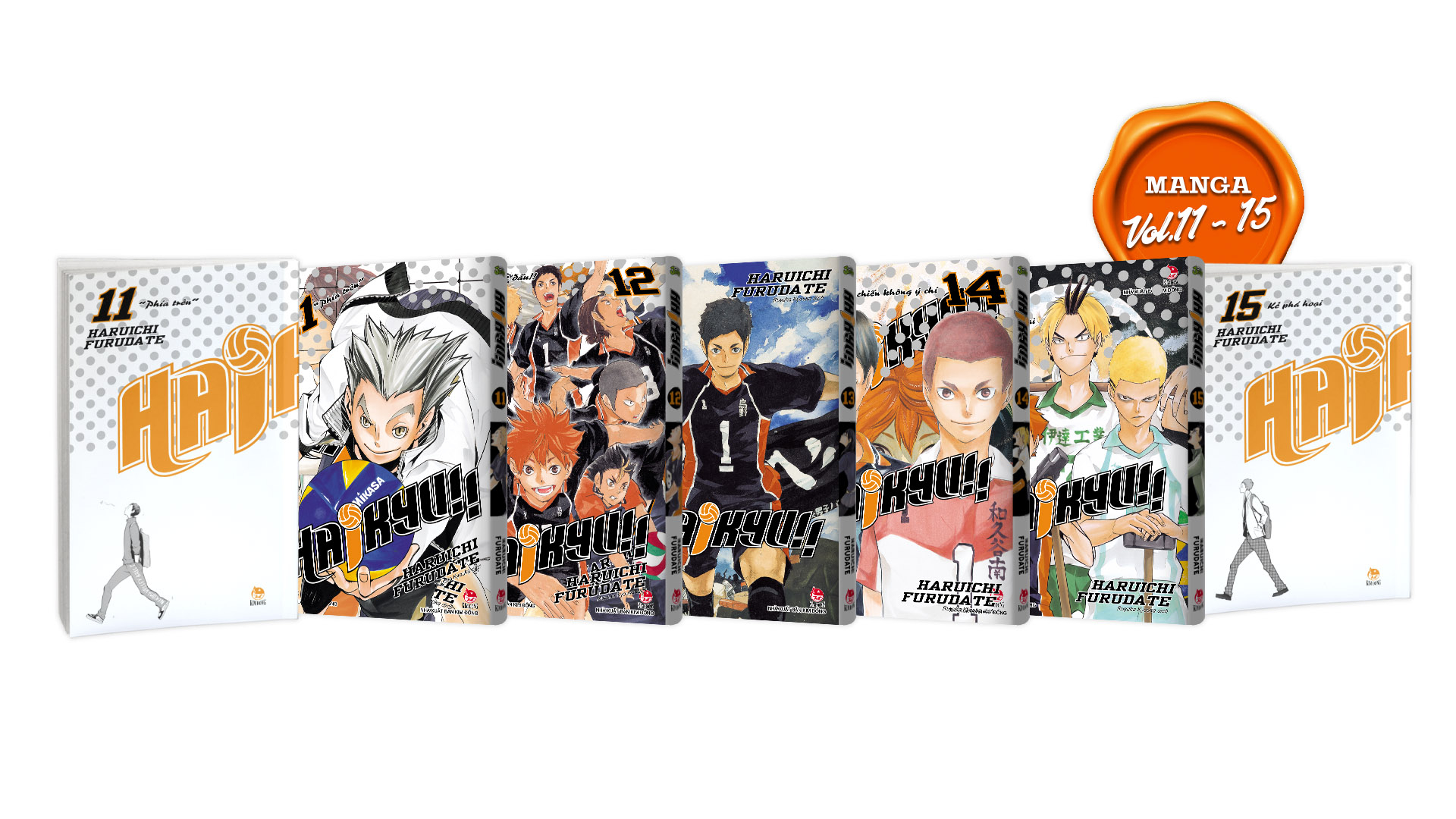 Premium Boxset Haikyu!! - Tap - 1 - 15 (Bo 15 Cuon) - Tang Kem Bia Ao Hieu Ung UV + Bia Ao Hieu Ung Metalize - Ảnh 10