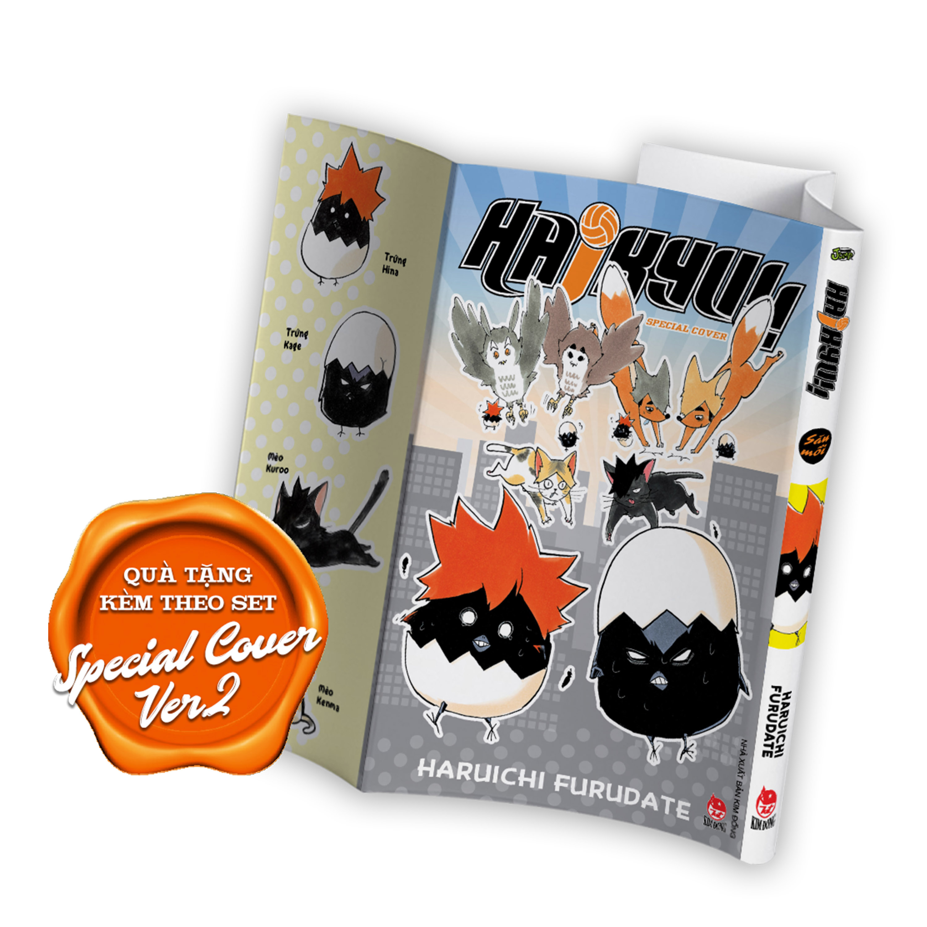 Premium Boxset Haikyu!! - Tap - 1 - 15 (Bo 15 Cuon) - Tang Kem Bia Ao Hieu Ung UV + Bia Ao Hieu Ung Metalize - Ảnh 13