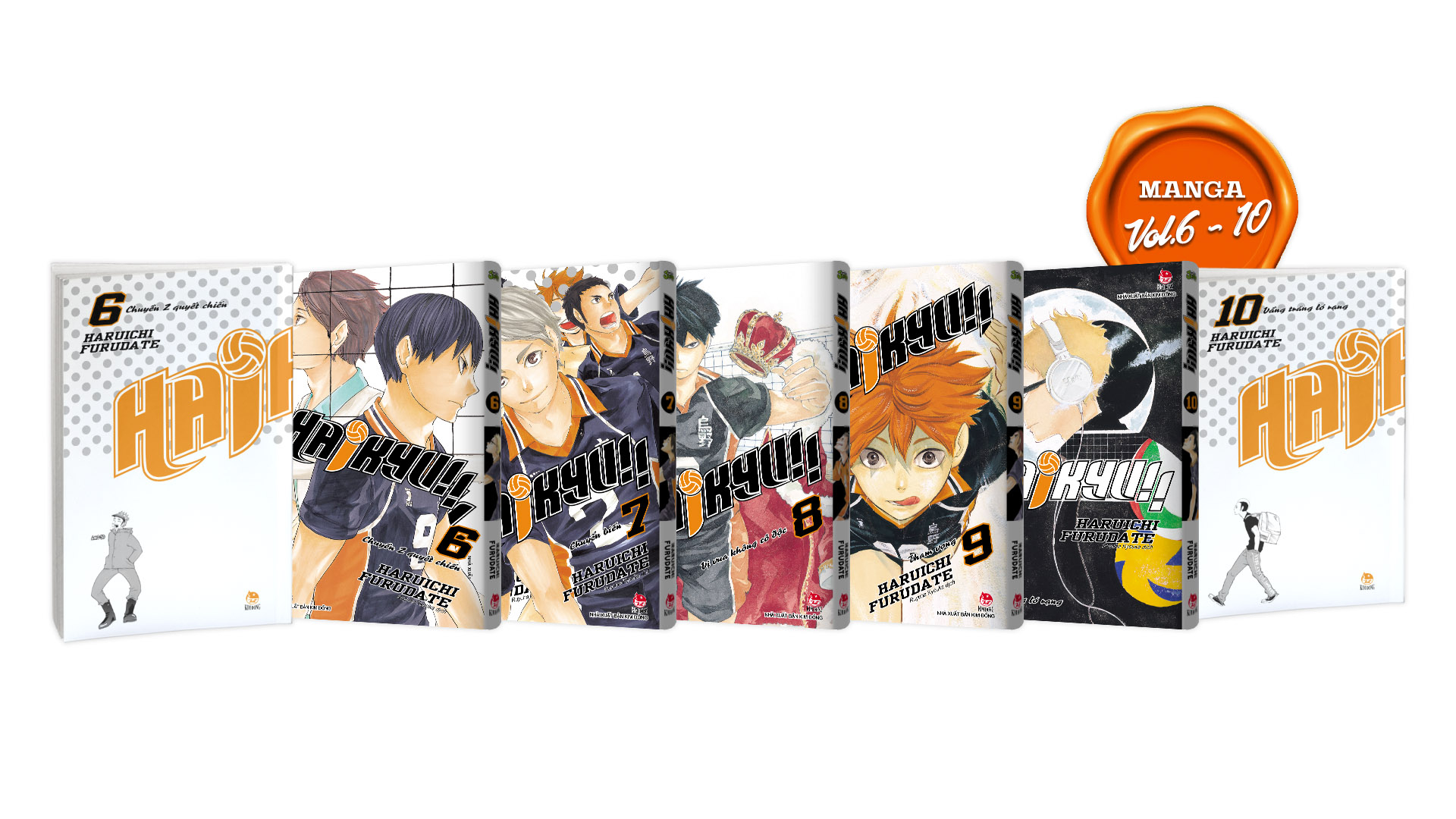 Premium Boxset Haikyu!! - Tap - 1 - 15 (Bo 15 Cuon) - Tang Kem Bia Ao Hieu Ung UV + Bia Ao Hieu Ung Metalize - Ảnh 2