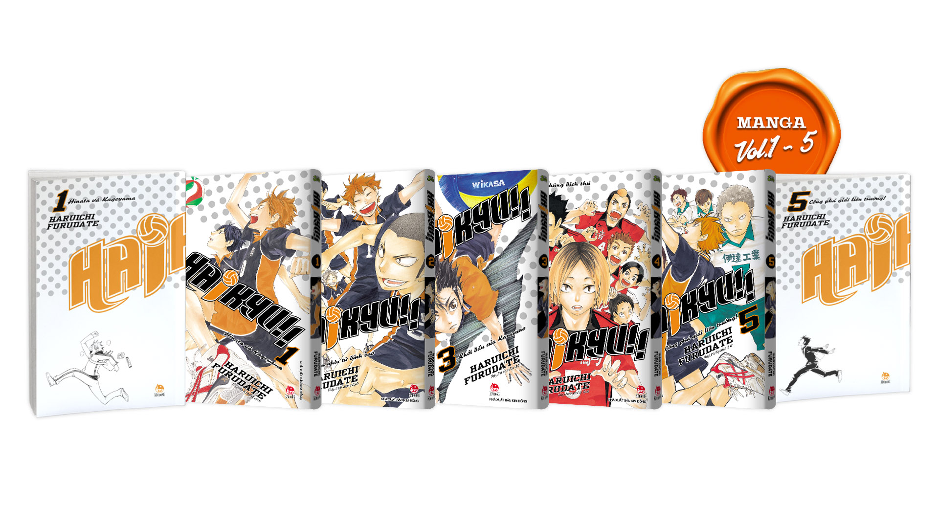 Premium Boxset Haikyu!! - Tap - 1 - 15 (Bo 15 Cuon) - Tang Kem Bia Ao Hieu Ung UV + Bia Ao Hieu Ung Metalize - Ảnh 6