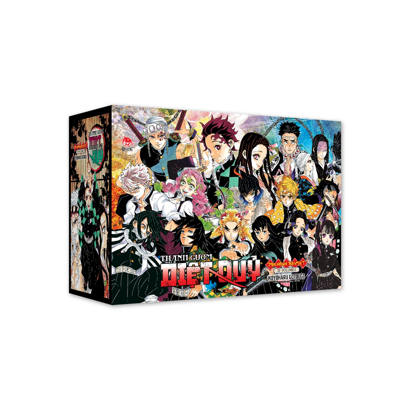 Premium Boxset Thanh Guom Diet Quy - Kimetsu No Yaiba (Hop 23 Tap) - Tang Kem 23 Bia Ao Dac Biet + 1 Shikishi - Ảnh 4