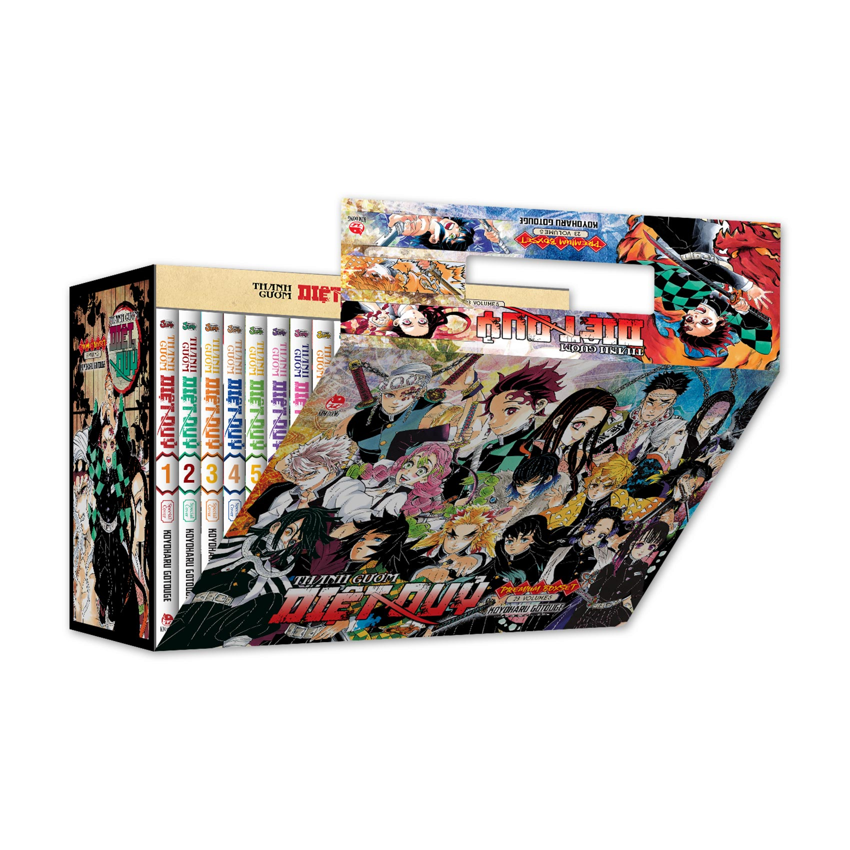 Premium Boxset Thanh Guom Diet Quy - Kimetsu No Yaiba (Hop 23 Tap) - Tang Kem 23 Bia Ao Dac Biet + 1 Shikishi - Ảnh 7