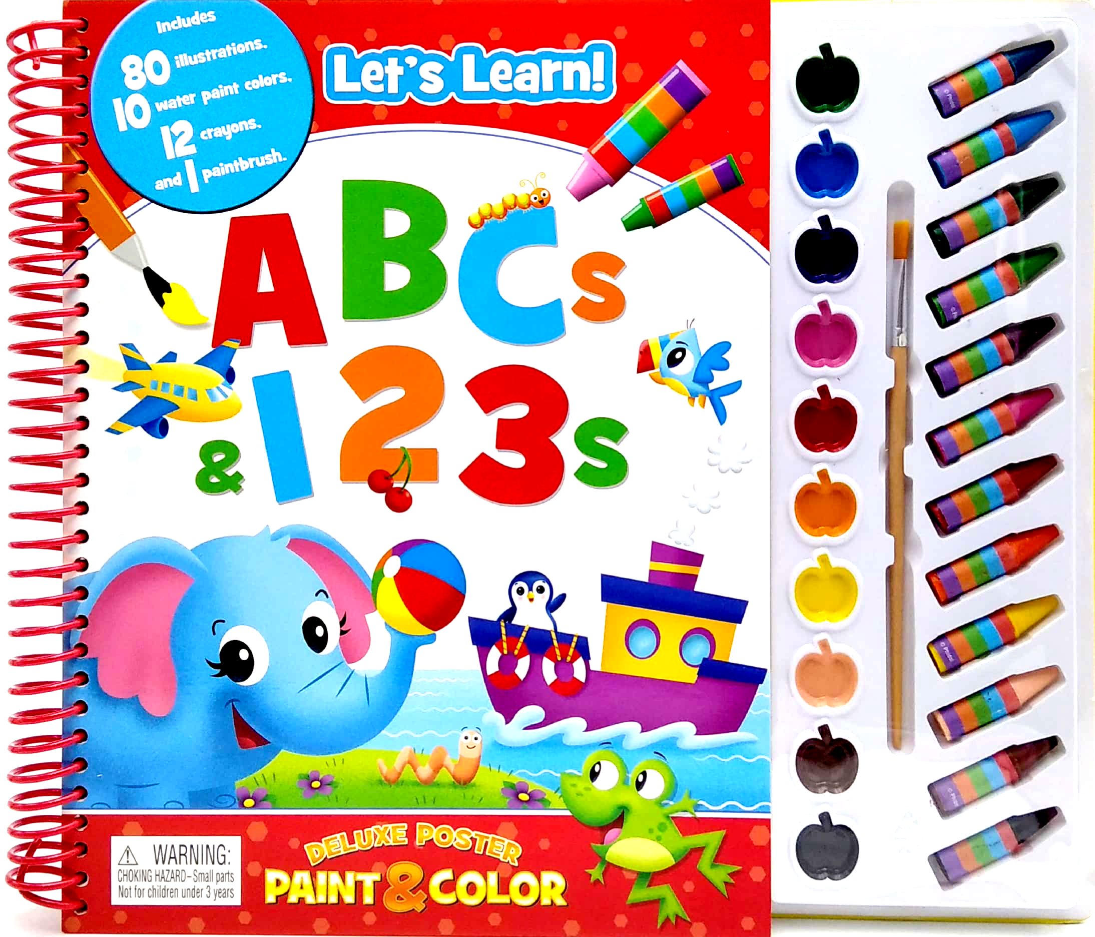preschool abc/123 deluxe poster paint & color - Ảnh 2