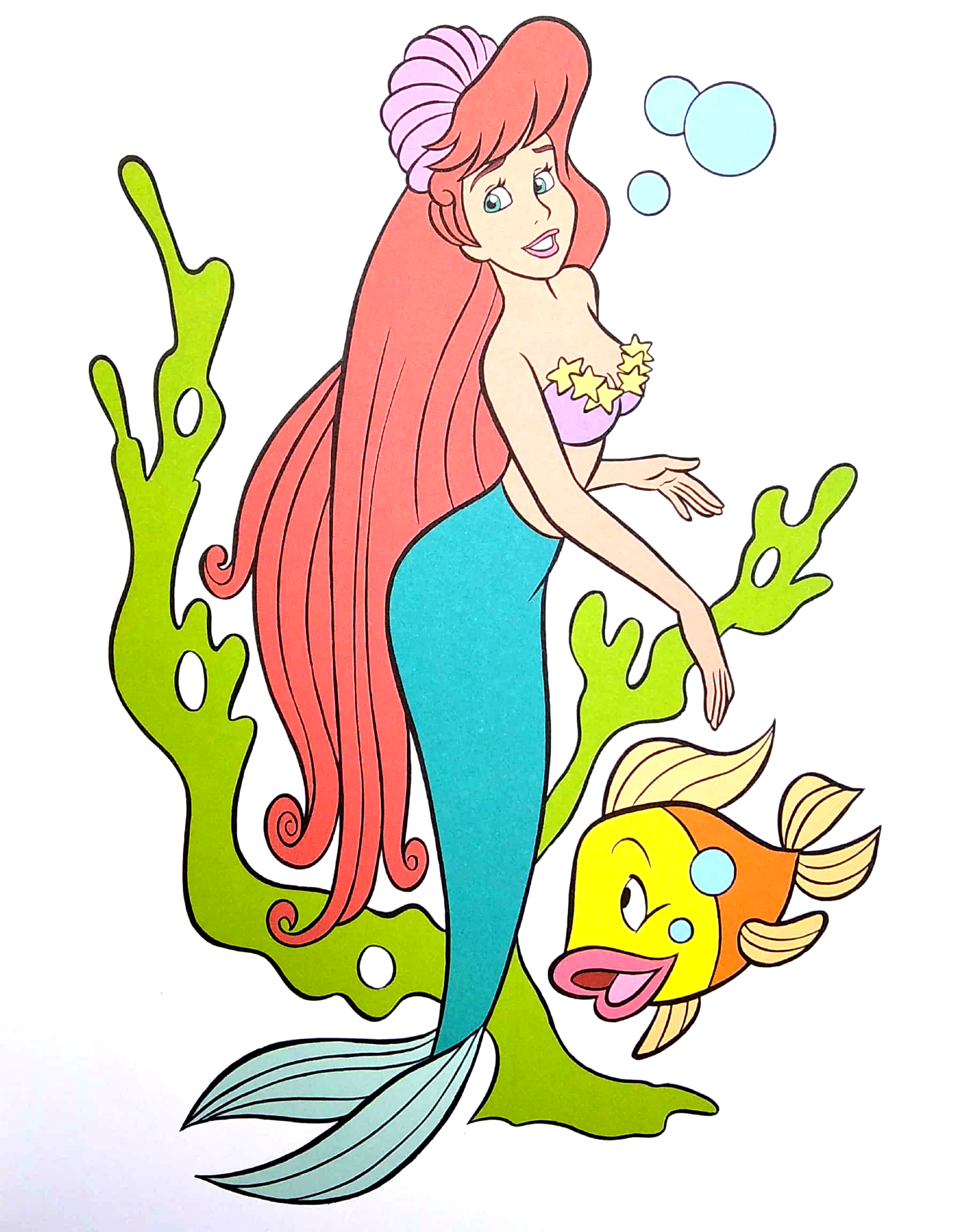 princess copy colour: little mermaid - Ảnh 4