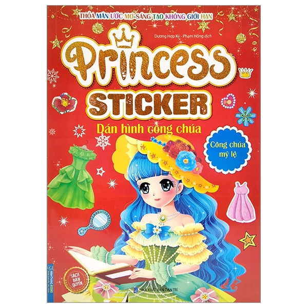 princess sticker - dán hình công chúa - công chúa mỹ lệ