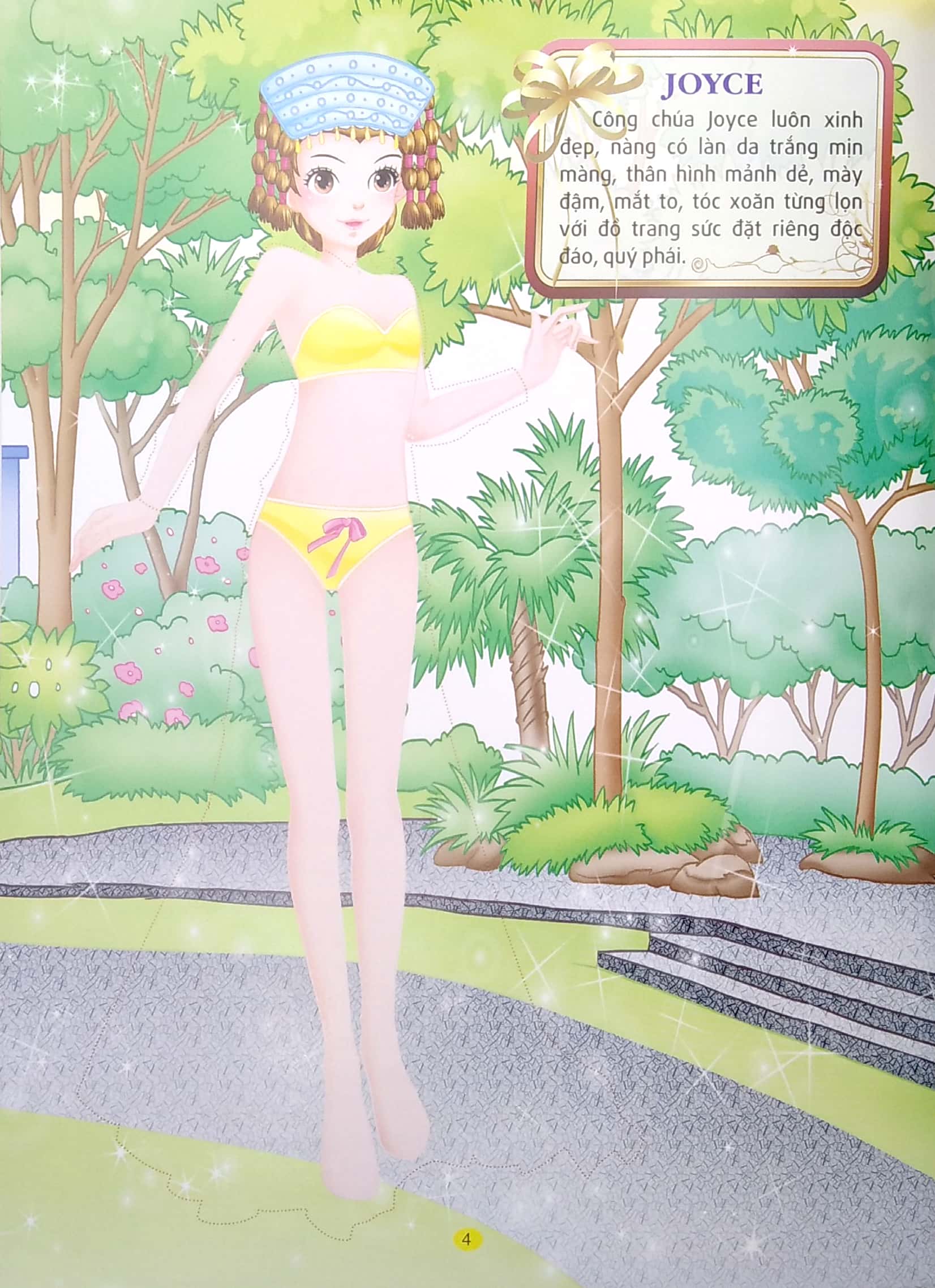 princess sticker - dán hình công chúa - công chúa mỹ lệ - Ảnh 3