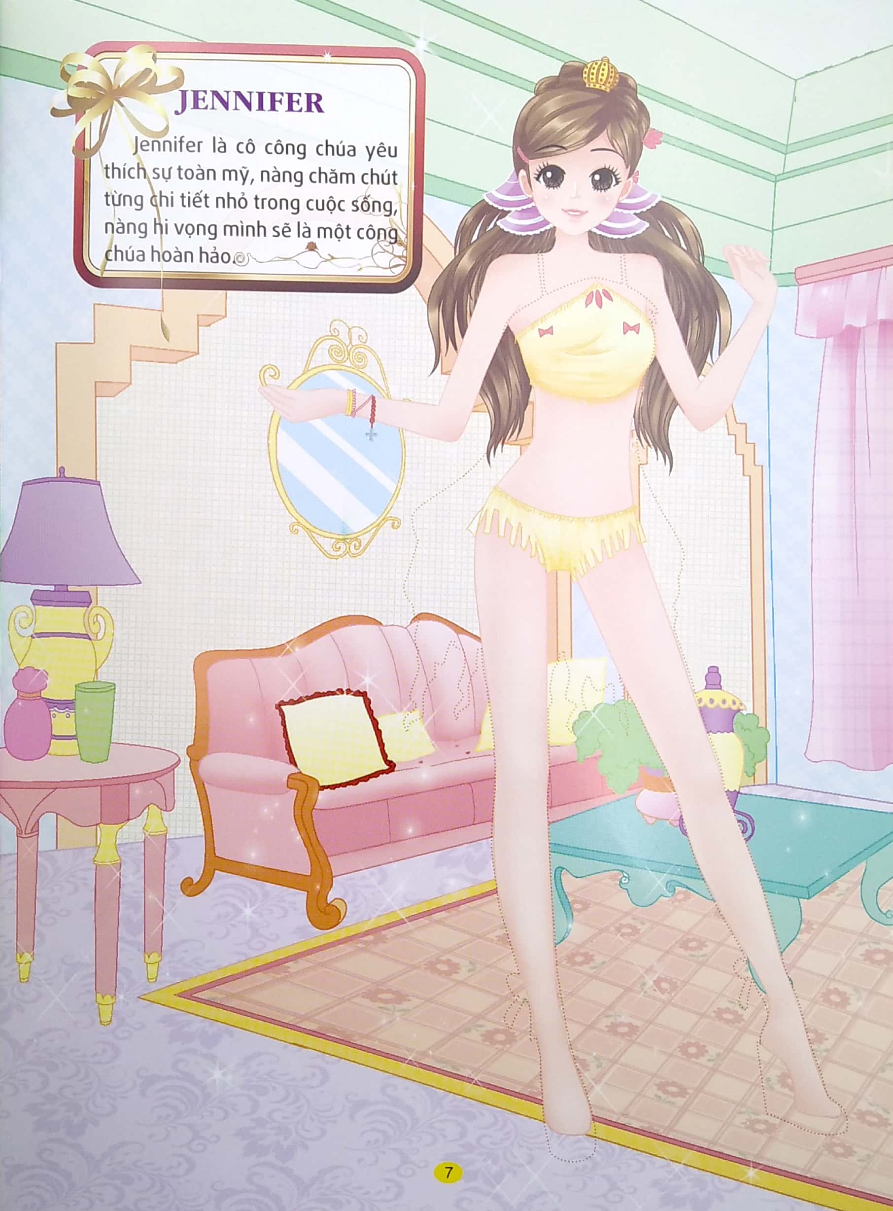 princess sticker - dán hình công chúa - công chúa mỹ lệ - Ảnh 6