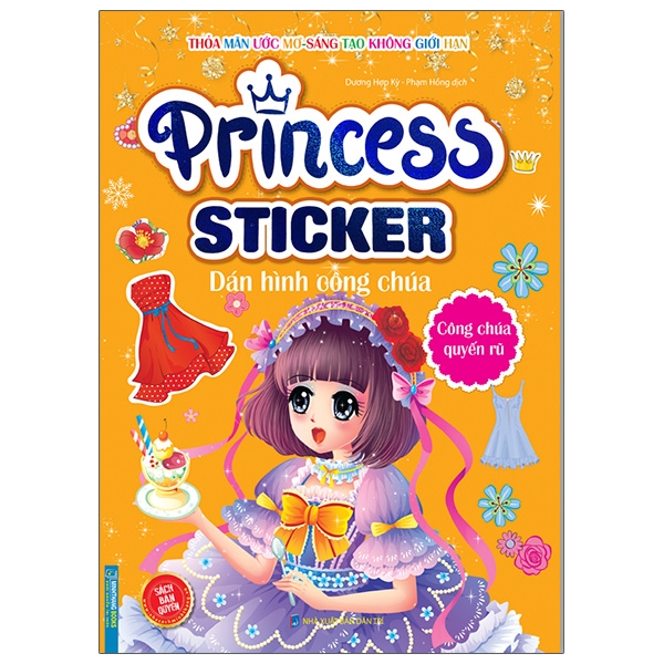 princess sticker - dán hình công chúa - công chúa quyến rũ