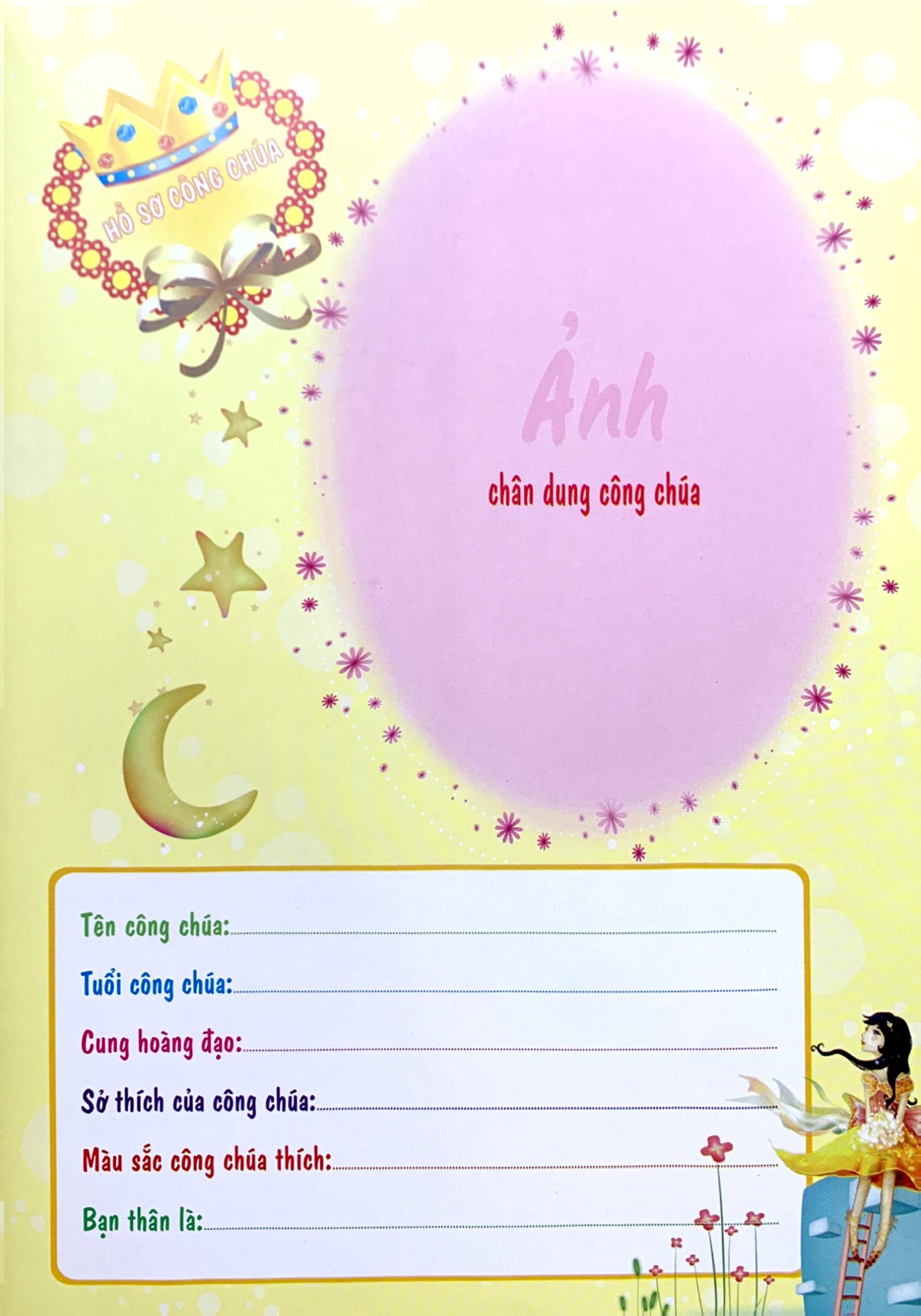 princess sticker - dán hình công chúa - công chúa quyến rũ - Ảnh 3