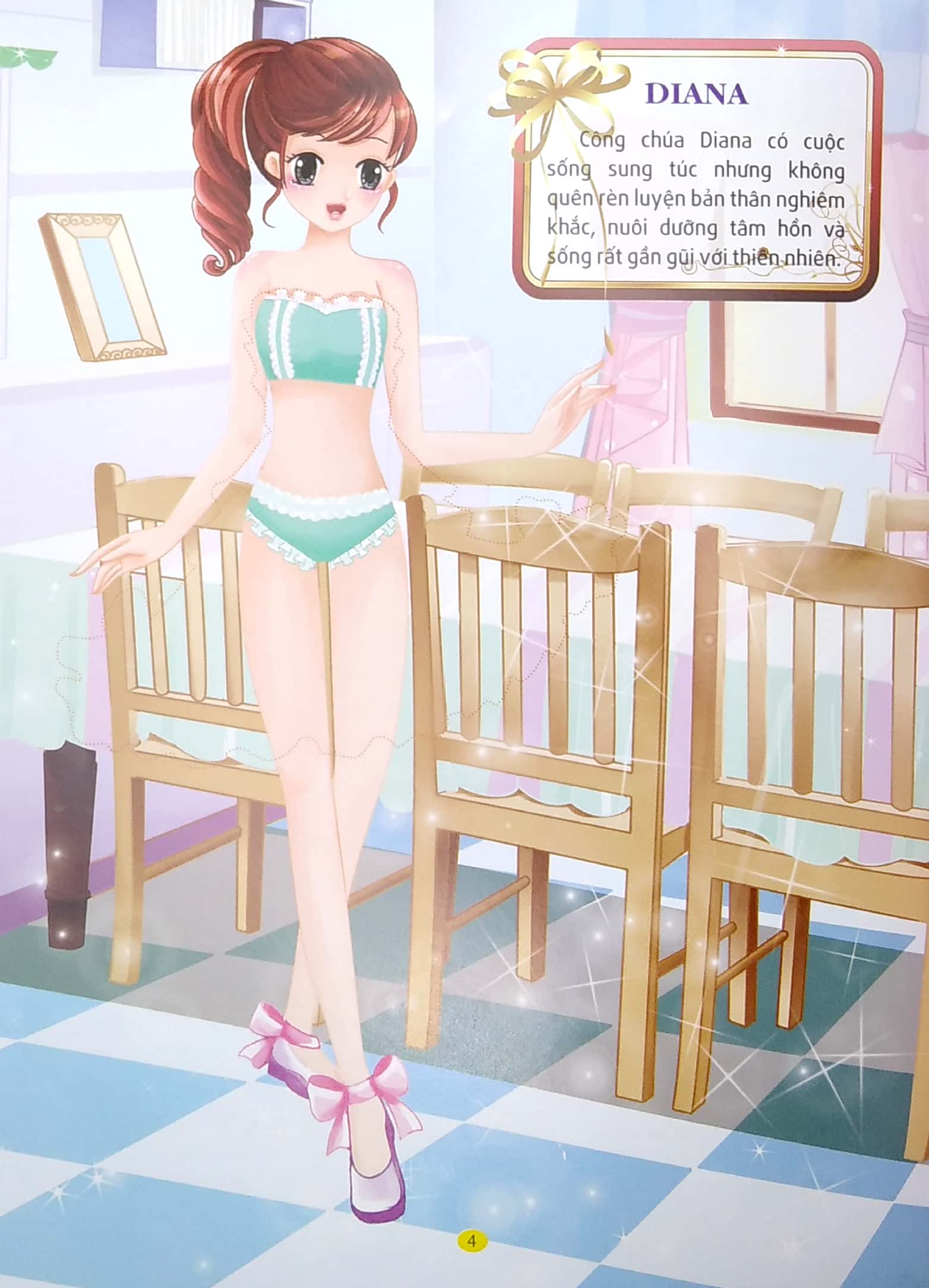 princess sticker - dán hình công chúa - công chúa thời trang - Ảnh 3