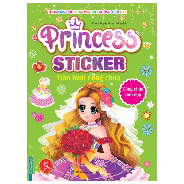 princess sticker - dán hình công chúa - công chúa xinh đẹp