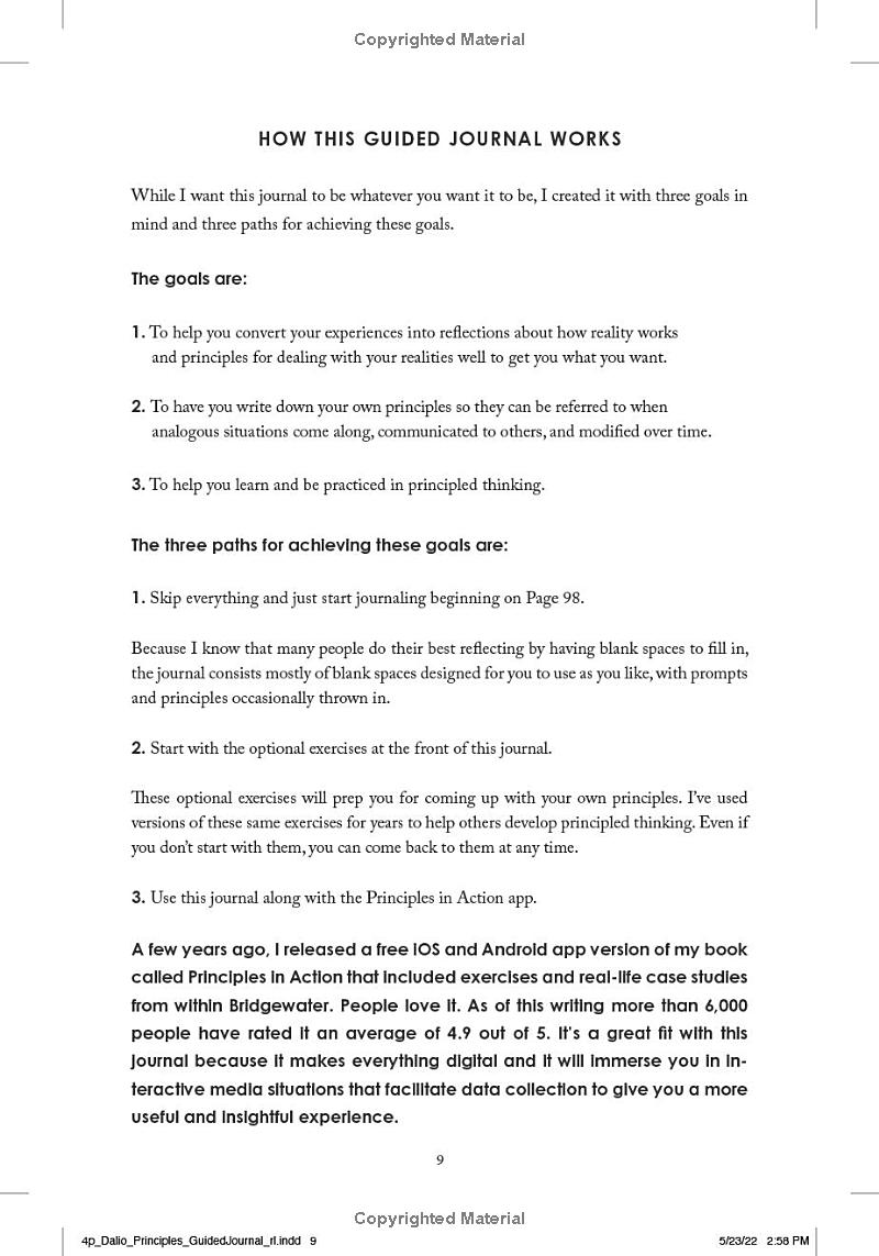 principles: your guided journal (create your own principles to get the work and life you want) - Ảnh 9