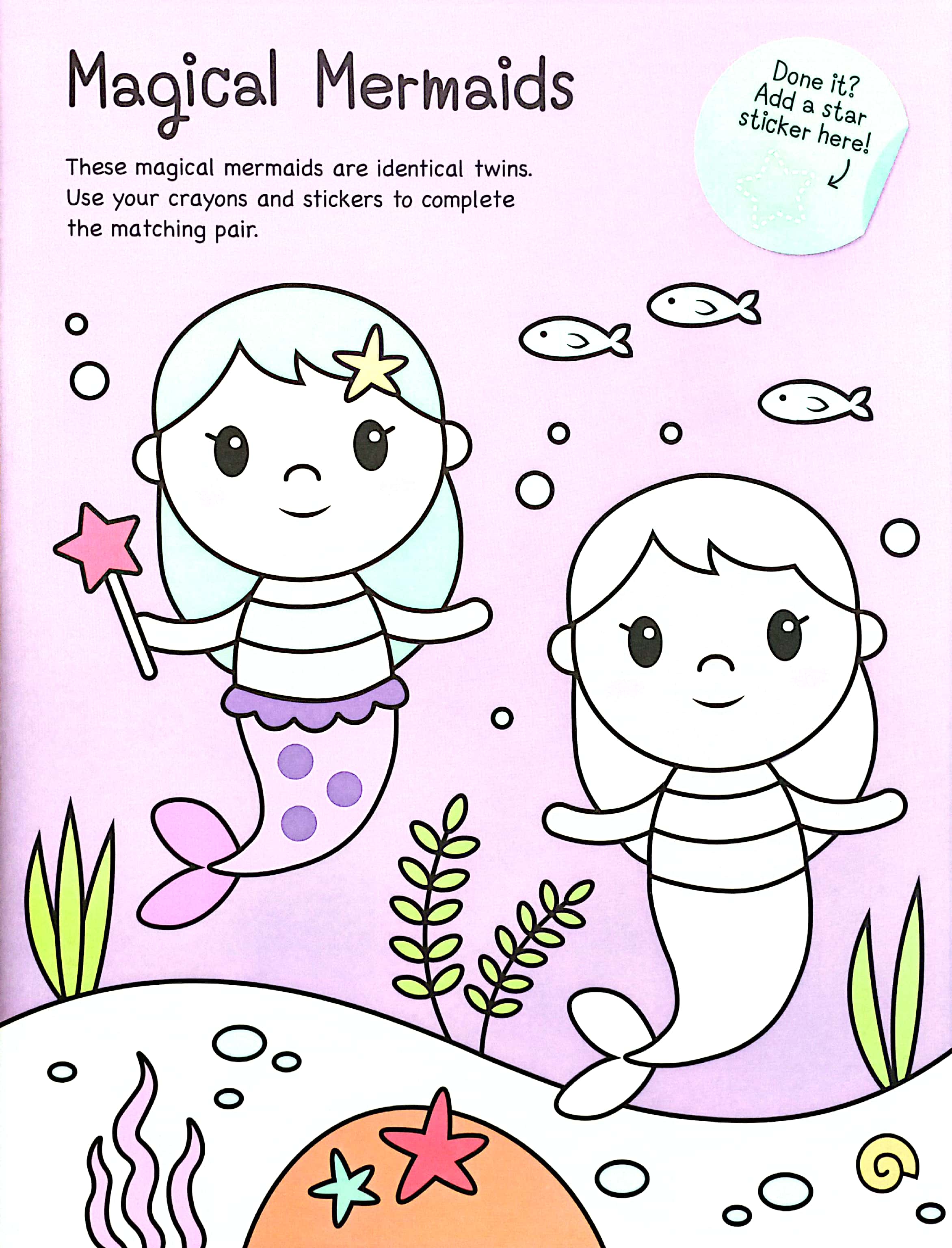 puffy sticker - mermaids - Ảnh 4