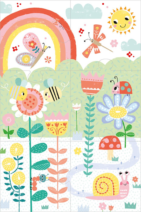 pull out jigsaw book - garden friends - Ảnh 4