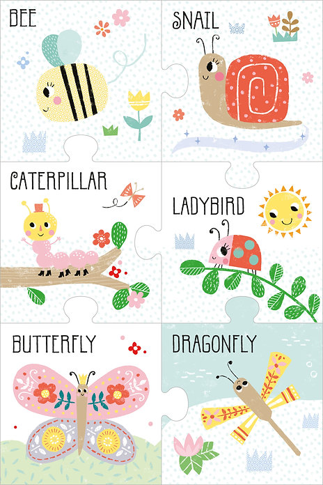 pull out jigsaw book - garden friends - Ảnh 5