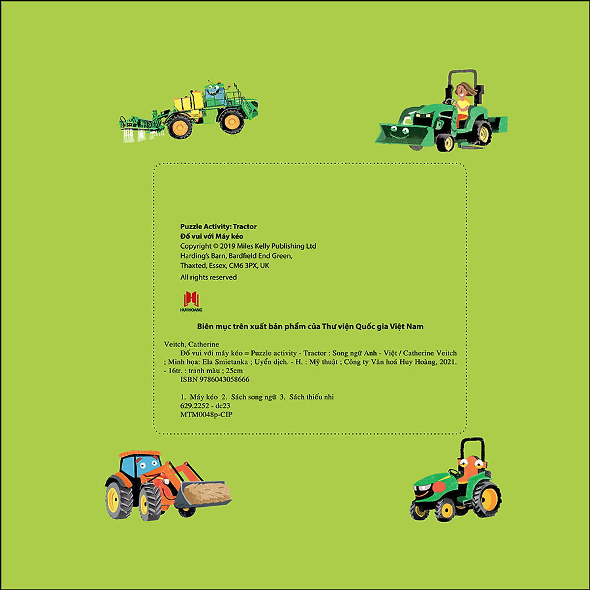 puzzle activity - tractor: đố vui với máy kéo (song ngữ anh - việt) - Ảnh 3