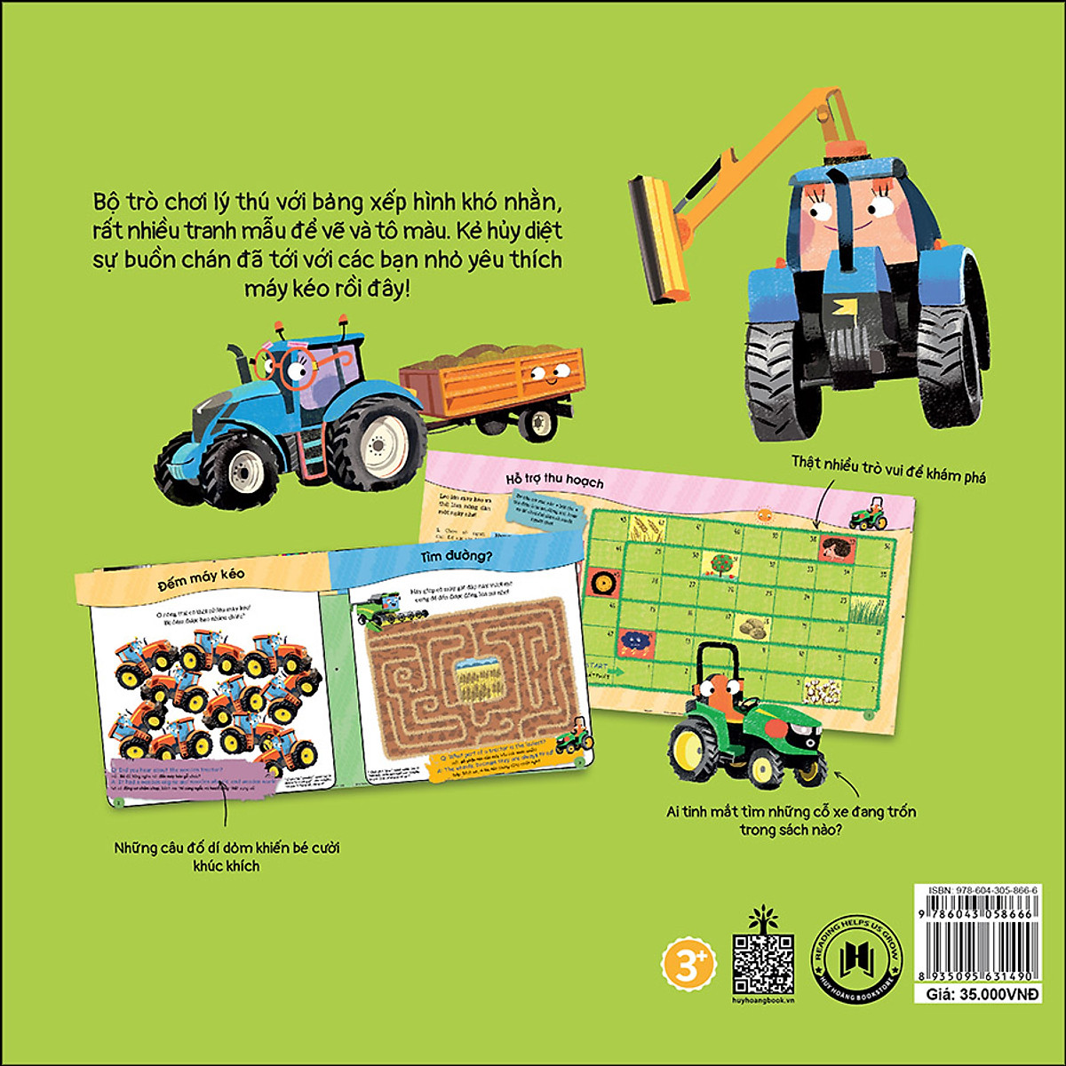 puzzle activity - tractor: đố vui với máy kéo (song ngữ anh - việt) - Ảnh 5