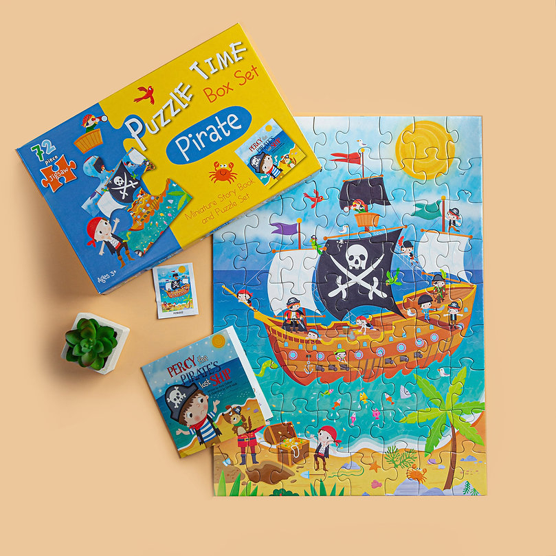 puzzle time box set: pirate - Ảnh 11