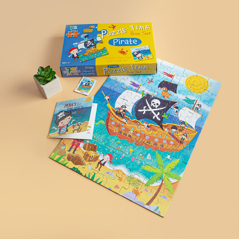 puzzle time box set: pirate - Ảnh 7